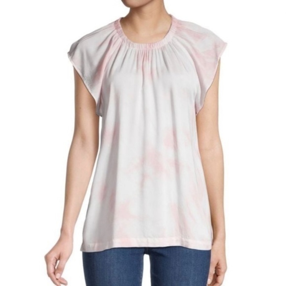 Anthropologie Cloth & Stone flutter sleeve top M